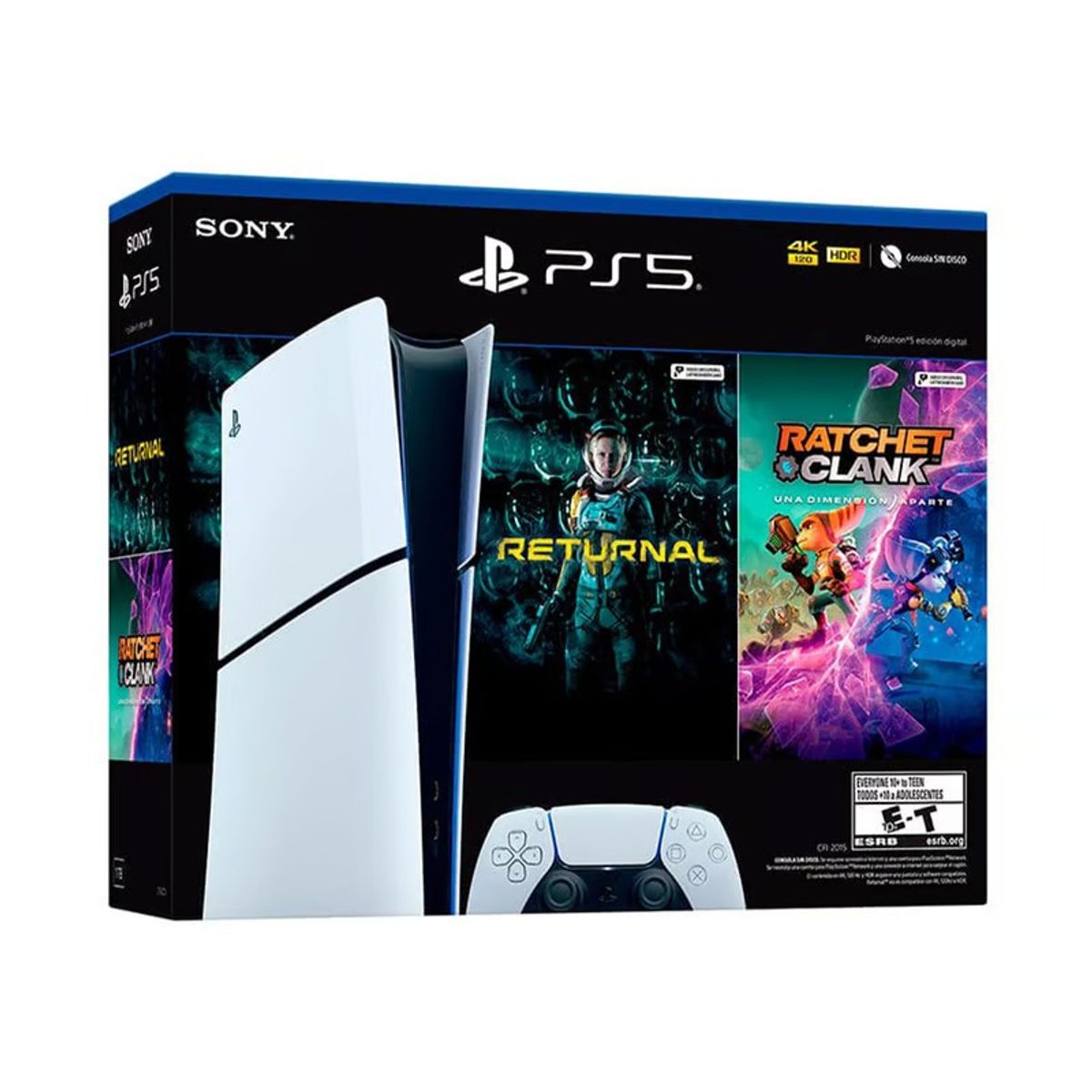 SONY - Consola PS5 Digital Slim + Returnal +Ratchet & Clank.
