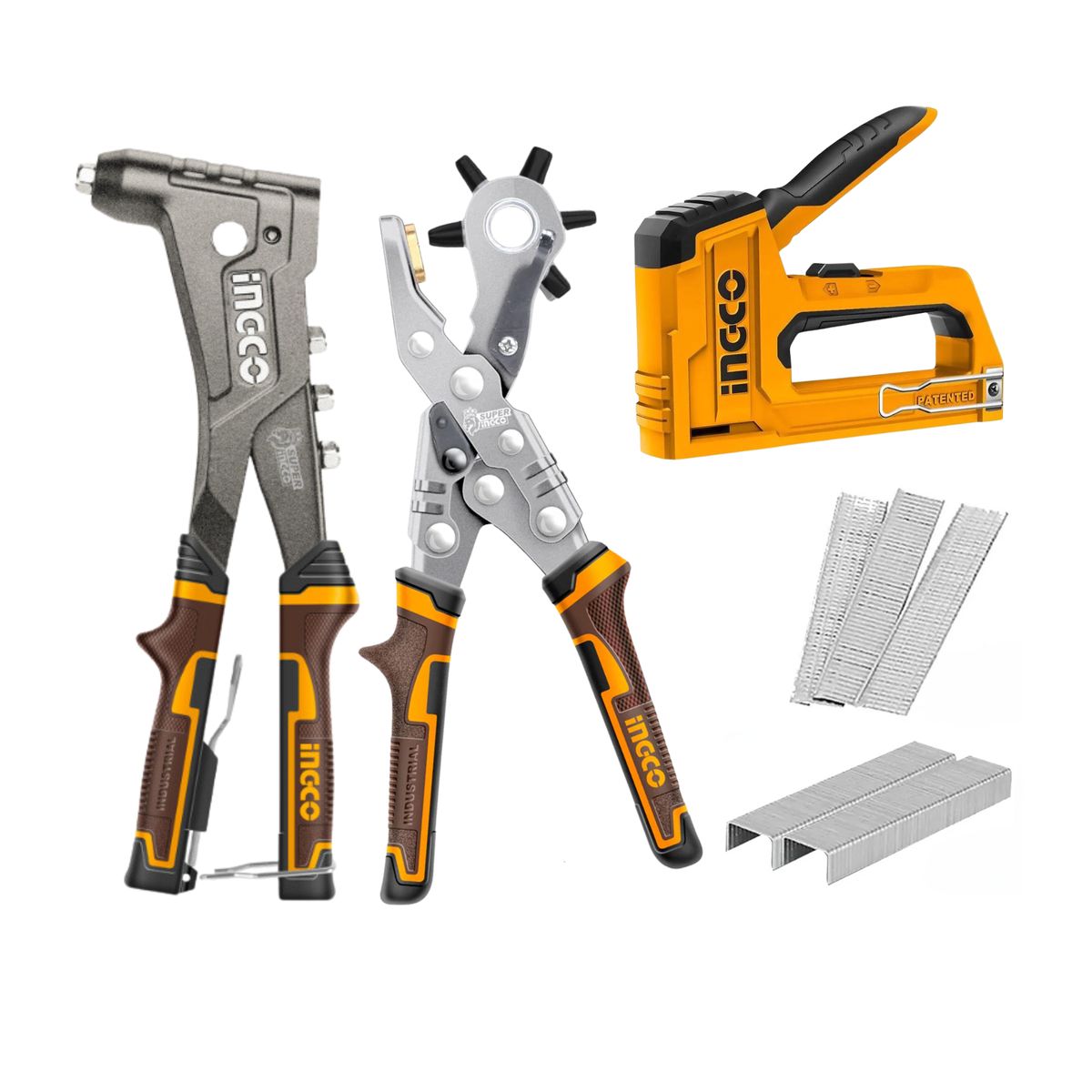 INGCO TOOLS - Set de 3 herramientas de  fijacion Ingco