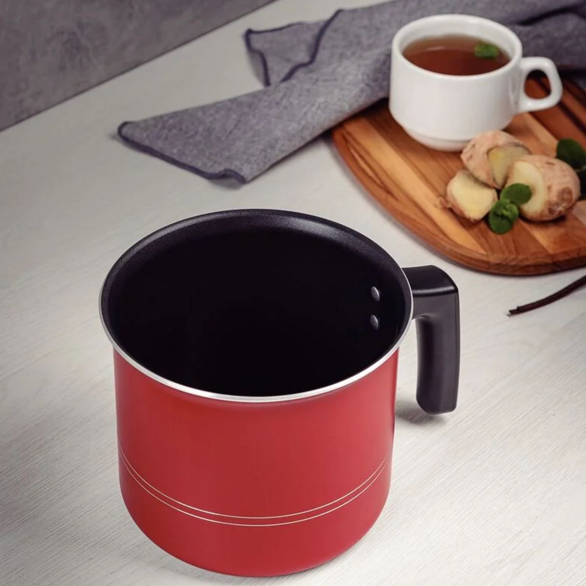 TRAMONTINA - Hervidor Tramontina con Revestimiento Antiadherente Rojo 14cm 1.9l