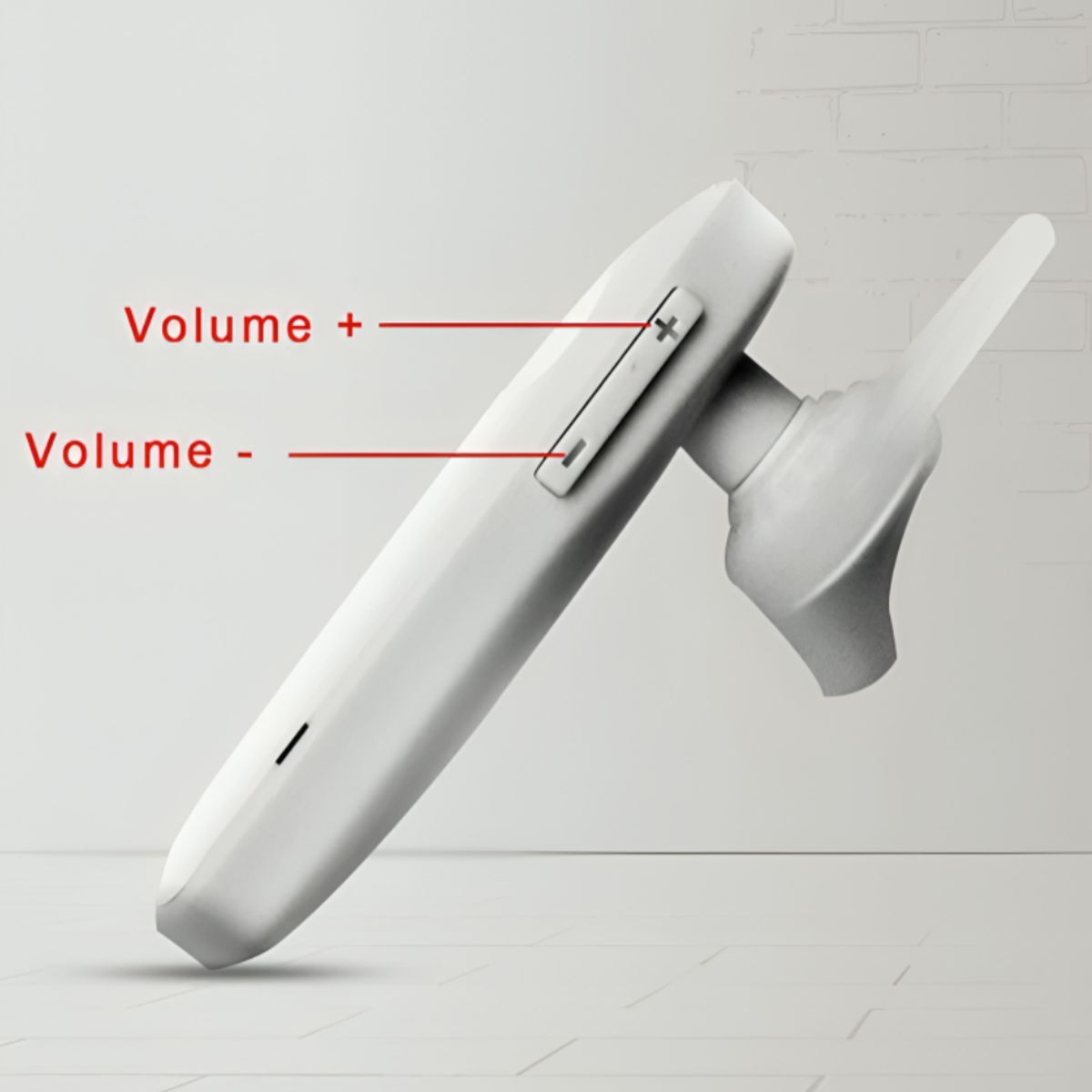 GENERICO - Audífono Hands Free Con Micrófono DE UN LADO - Blanco