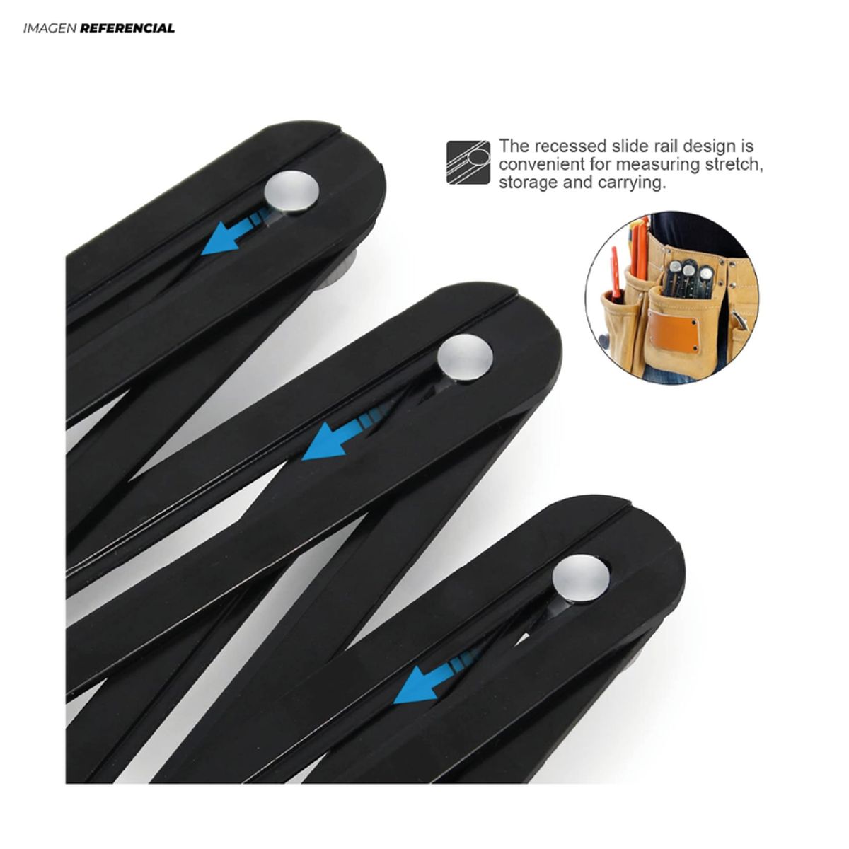 GENERICO - Regla Multi-ángulo Multifuncional para Trabajos