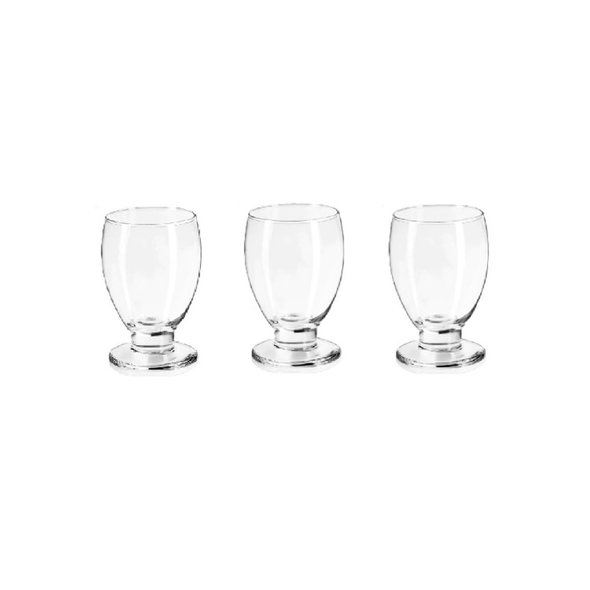 GLASSIA - Set 3 piezas copas Ferrara 300 ml