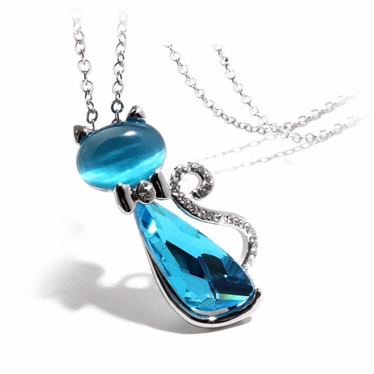 GENERICO - Collar elegante gato brillos