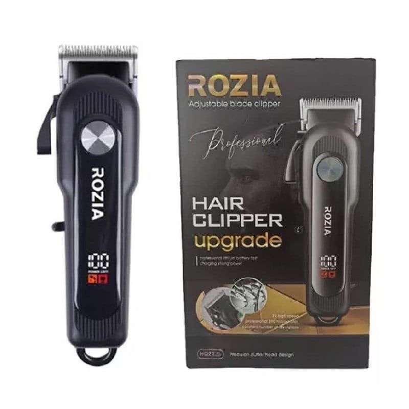 KEMEI - Máquina De Afeitar Para Barbero Rozia Modelo HQ-2223 Negro