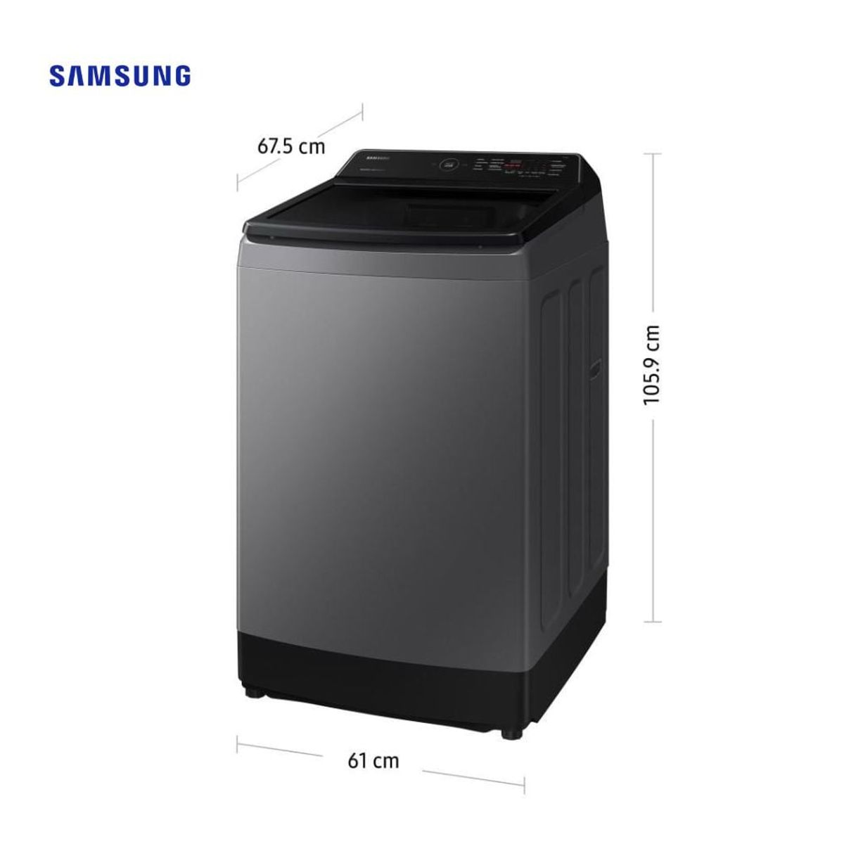 SAMSUNG - LAVADORA SAMSUNG 13KG WA13CG5441BDPE ECOBUBBLE GRIS