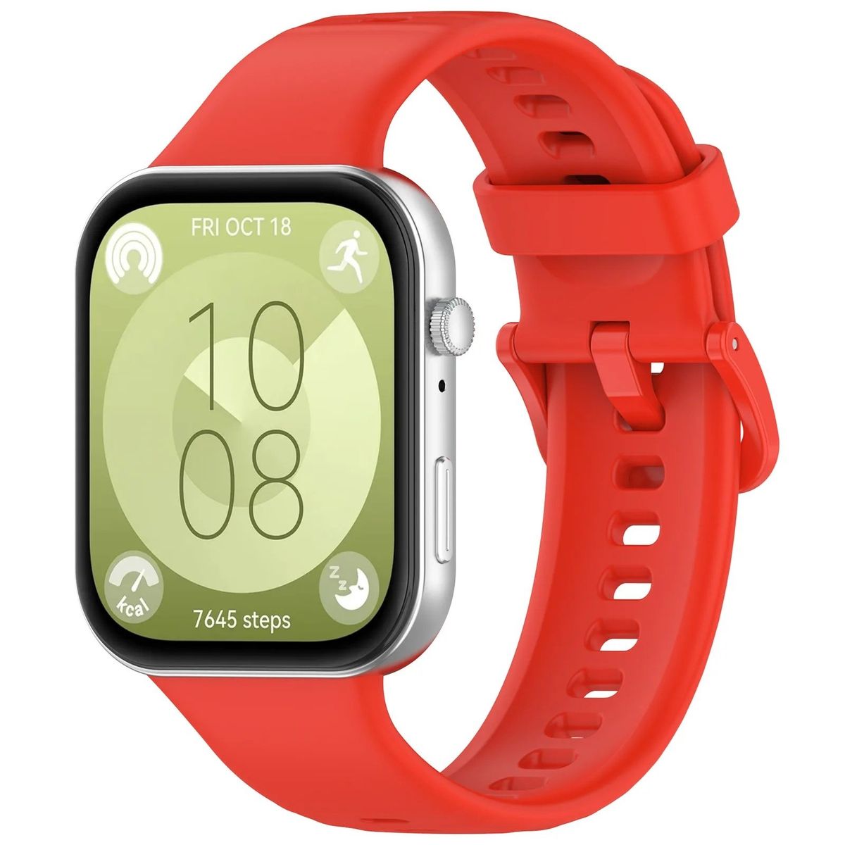 GENERICO - Correa Silicona para HUAWEI FIT 3 - Rojo