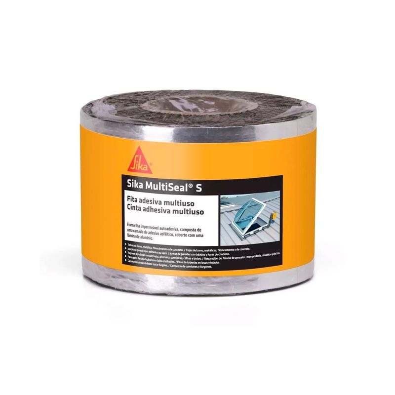 SIKA - Cinta para sellado de uniones Sika Multiseal S aluminio 10cm x 10m
