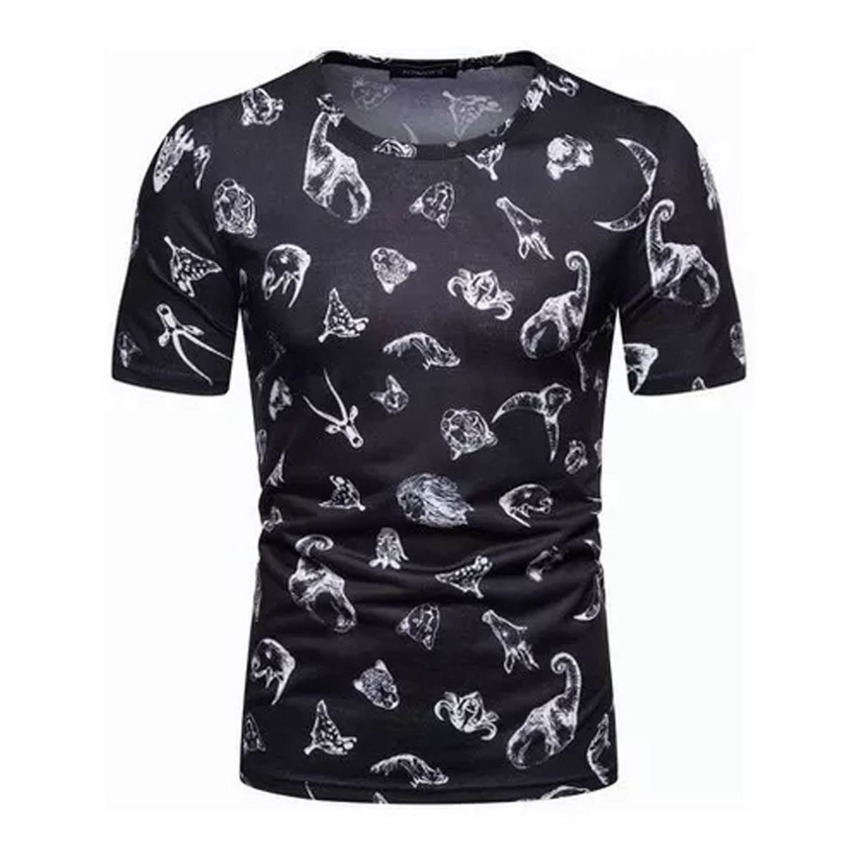 DENISASAA - Polera Manga Corta Algodón Diseño Animal Playera Calidad