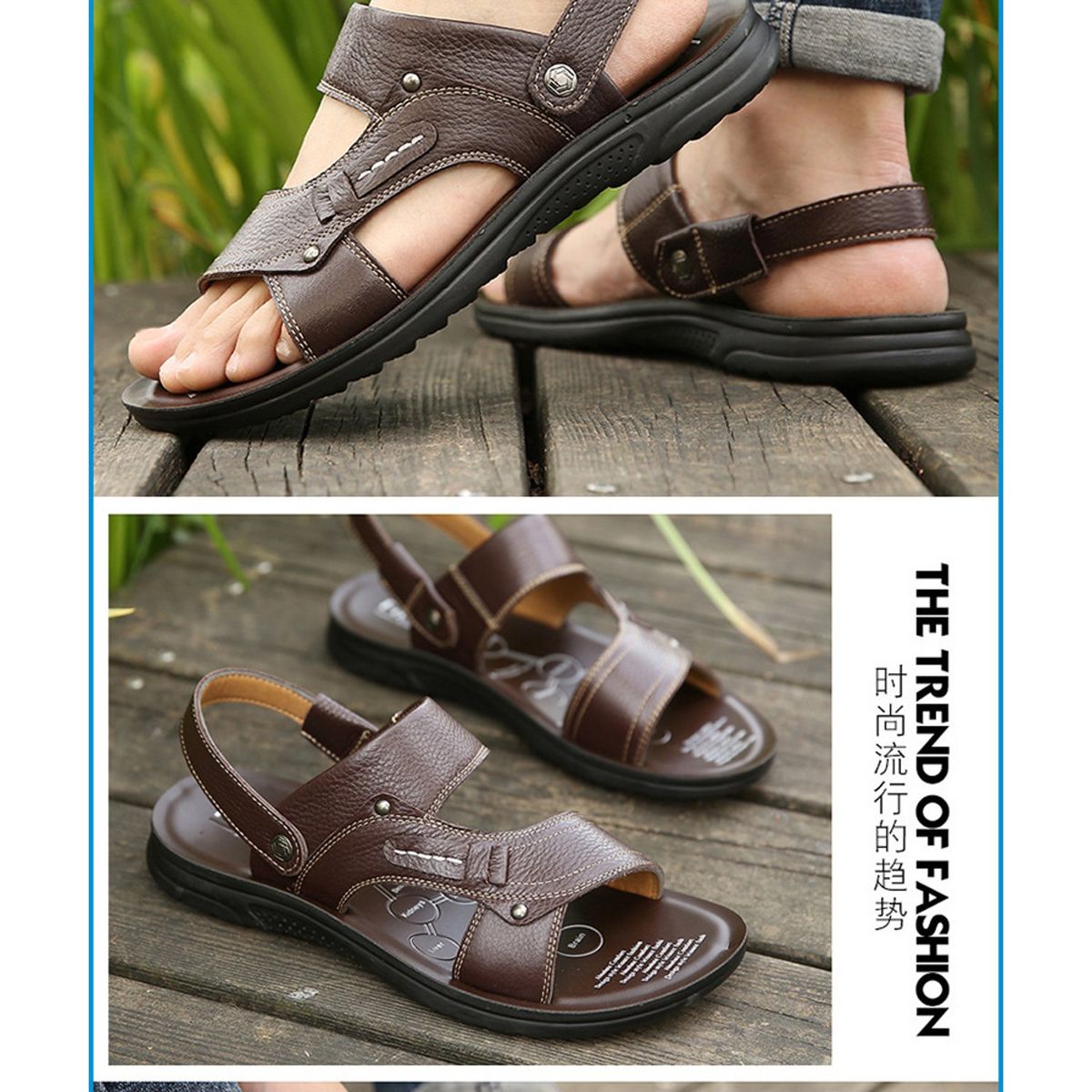 TIOZONEY - Sandalia para Hombre