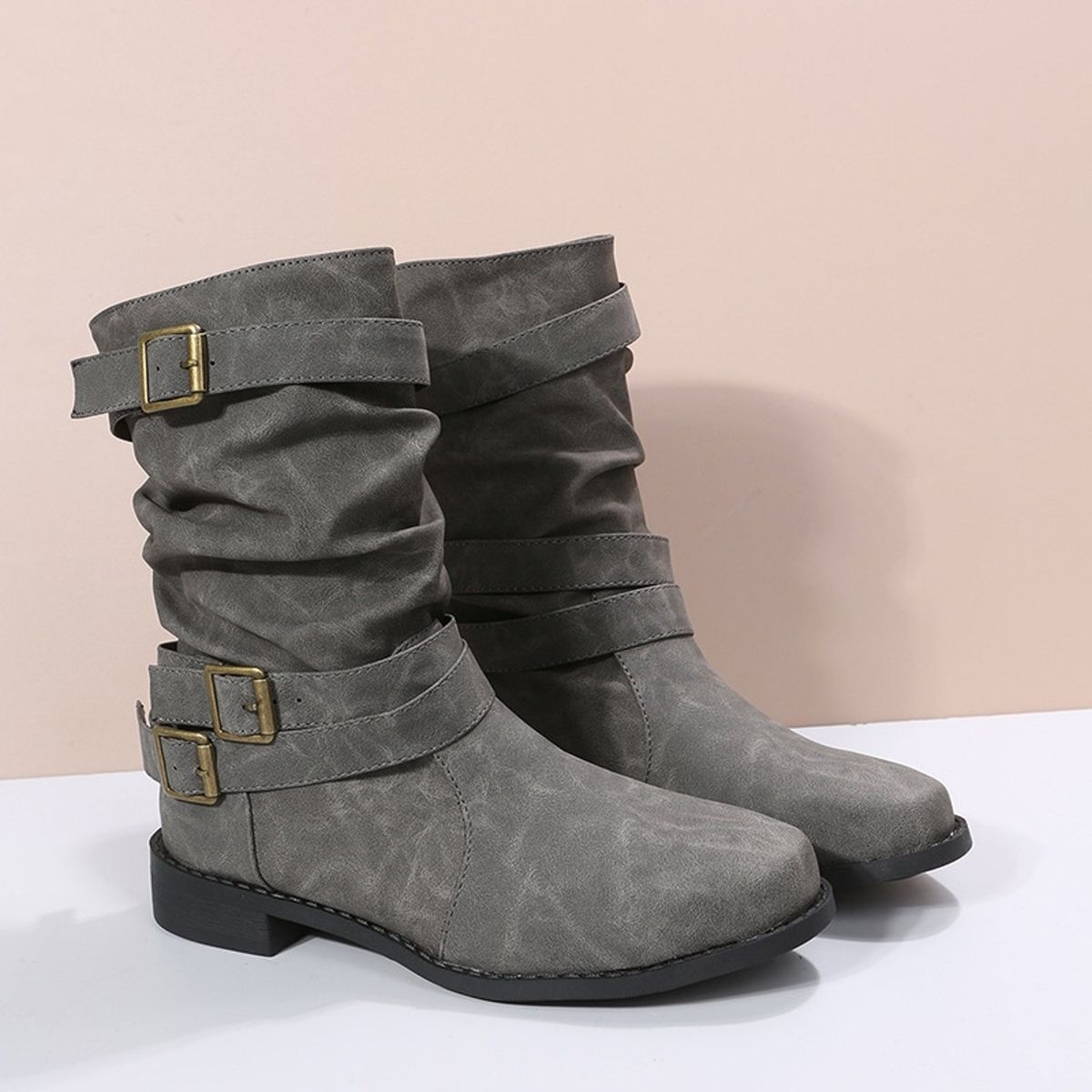 TIOZONEY - Botas casual para mujer