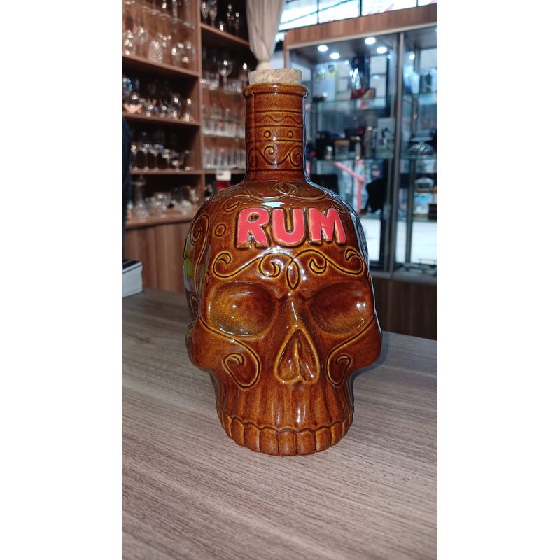 GENERICO - Tiki Skull Rum Bottle Ceramica 850ml