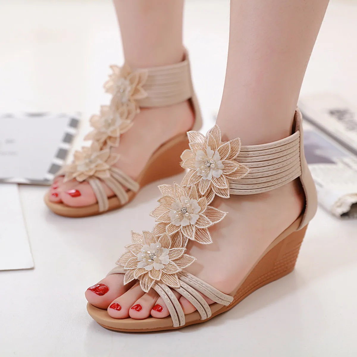 TIOZONEY - Sandalia Mujer