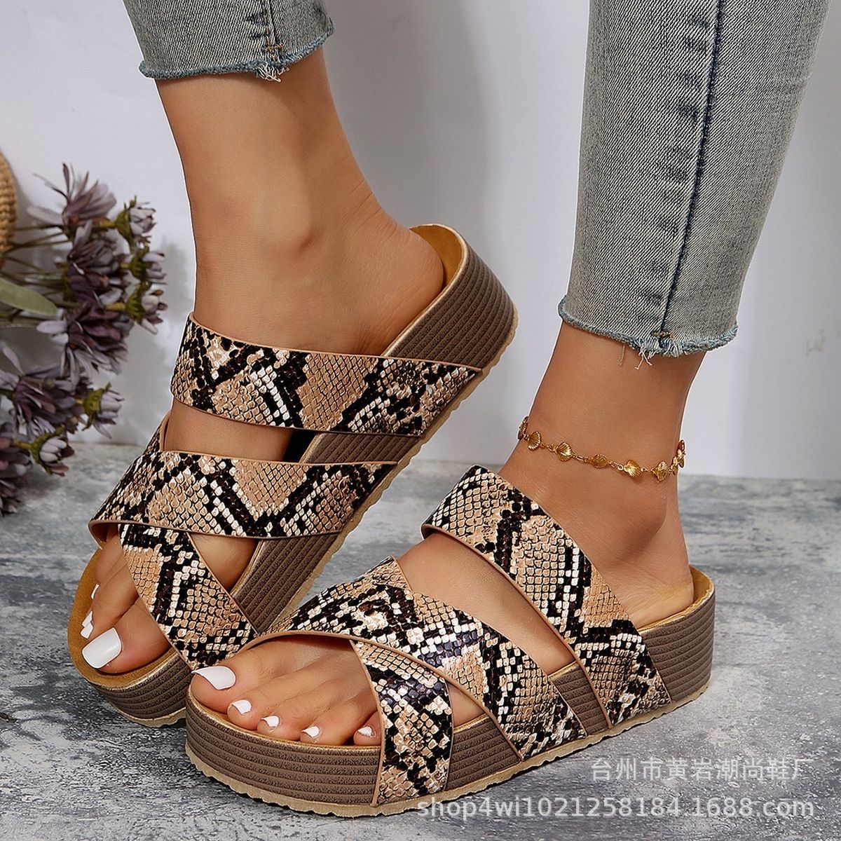 TIOZONEY - Sandalia Mujer