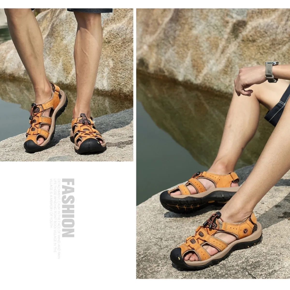 TIOZONEY - Sandalia Hombre