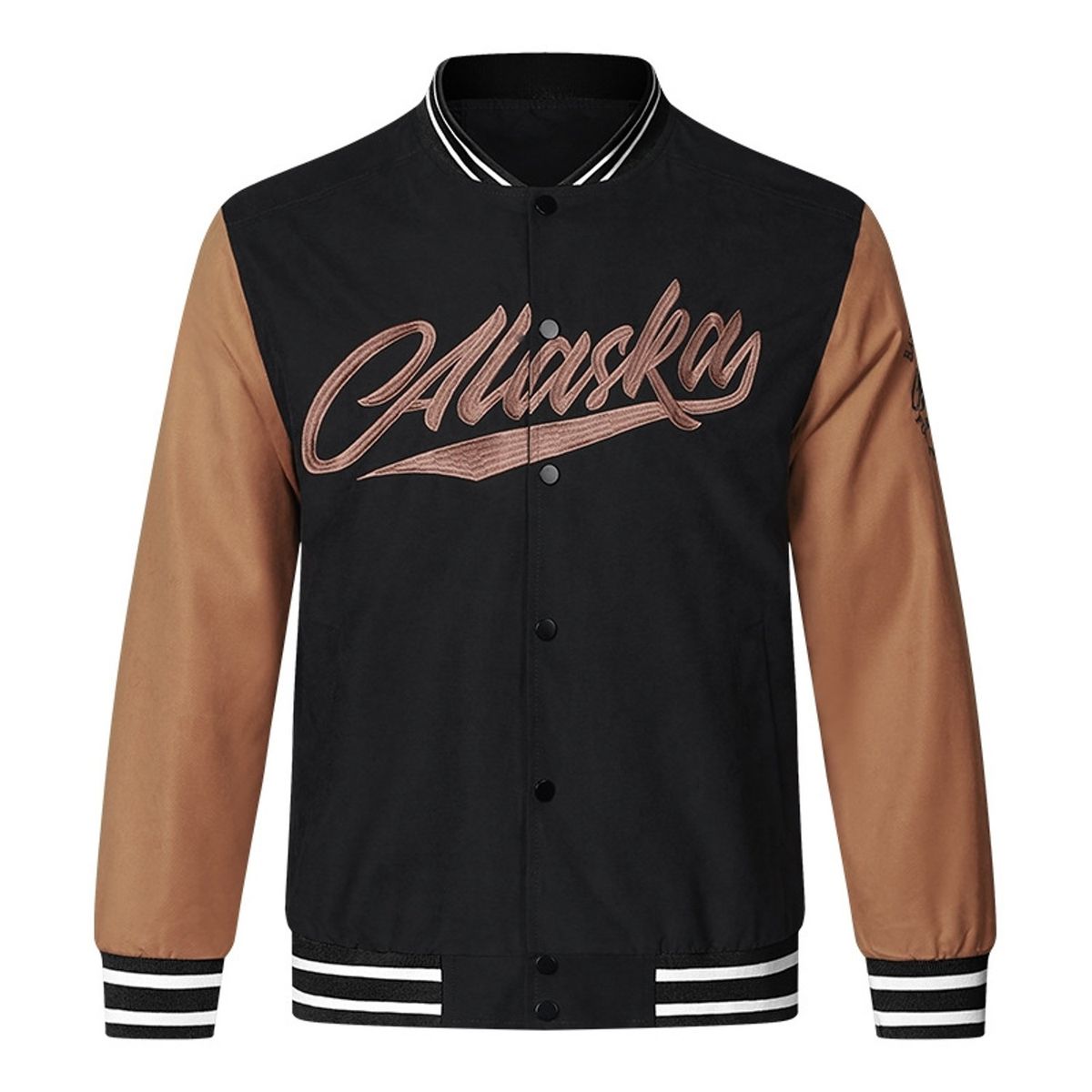 TIOZONEY - Chaqueta de béisbol para hombre - Negro