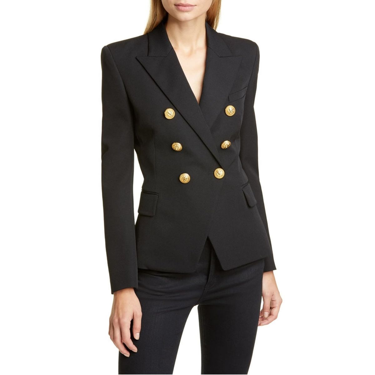 TIOZONEY - Blazer para Mujer - Negro.