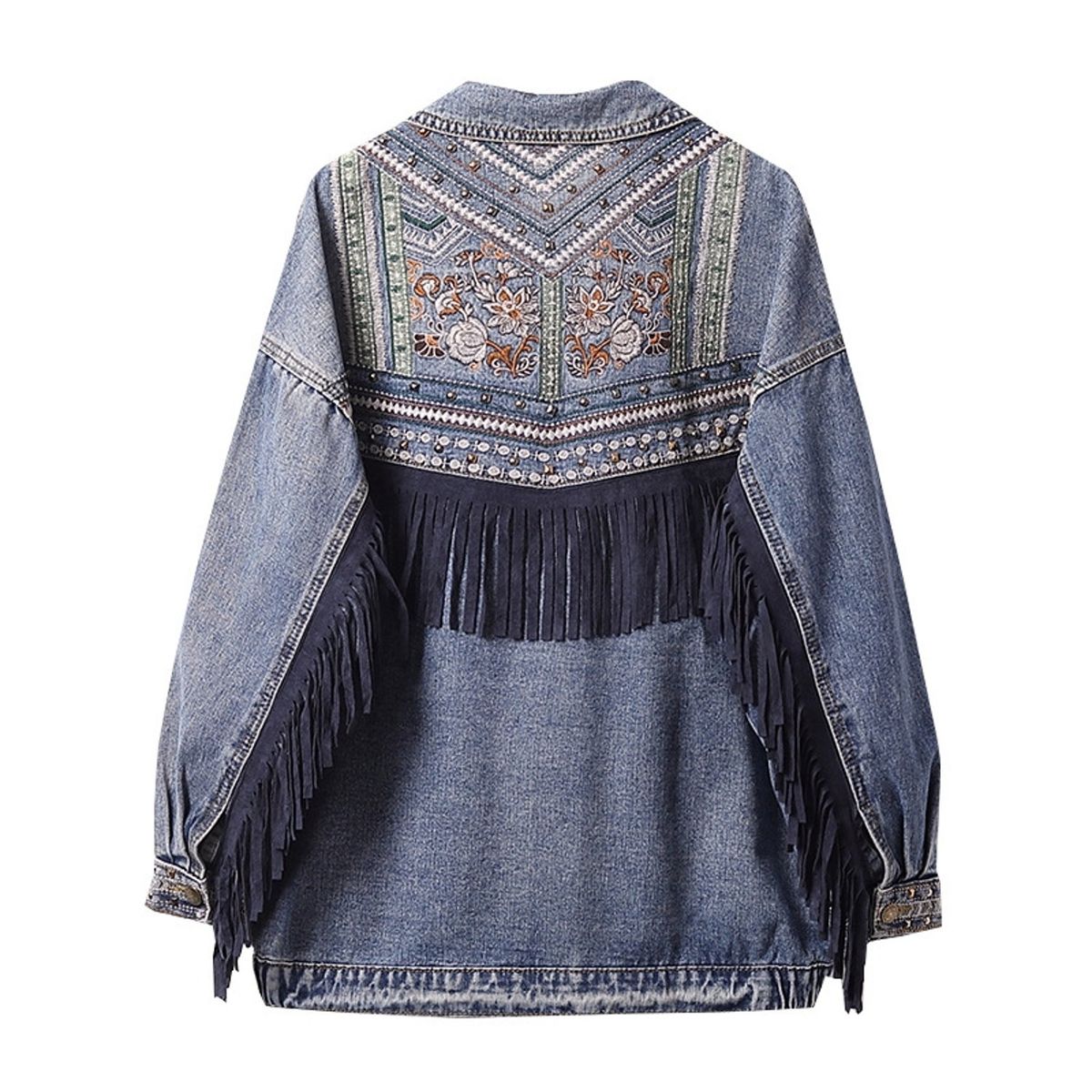 TIOZONEY - Chaqueta Jeans Mujer