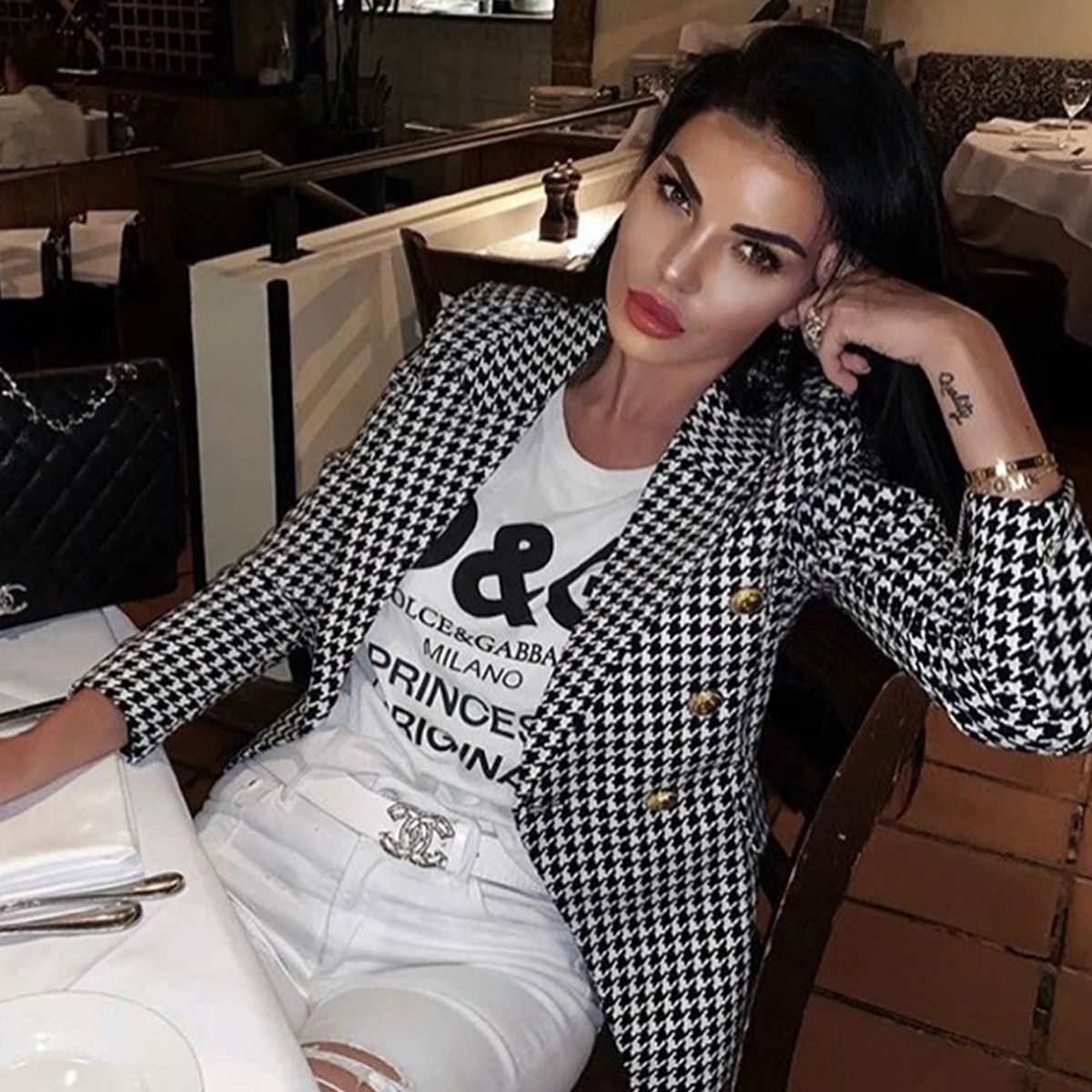 TIOZONEY - Blazer para Mujer - Negro.