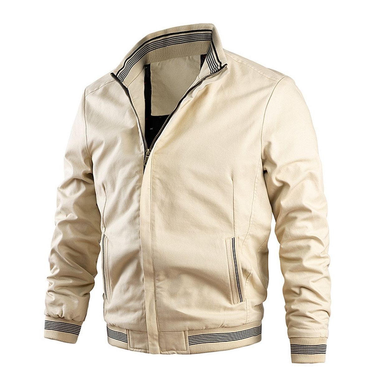 TIOZONEY - Chaqueta casual de algodón para hombre