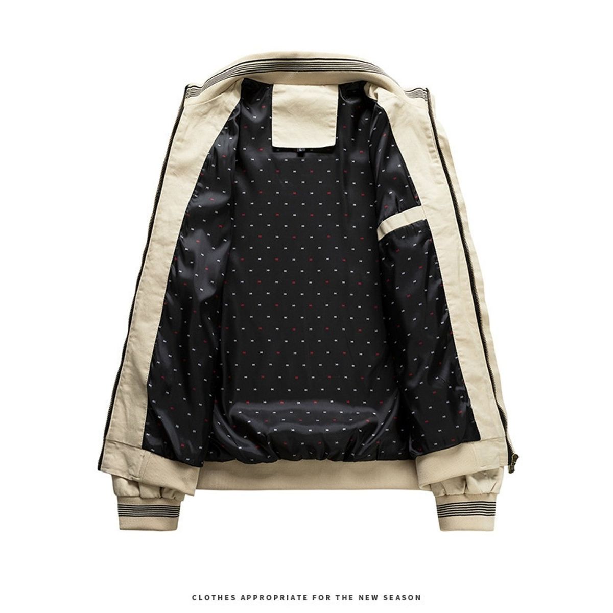 TIOZONEY - Chaqueta casual de algodón para hombre