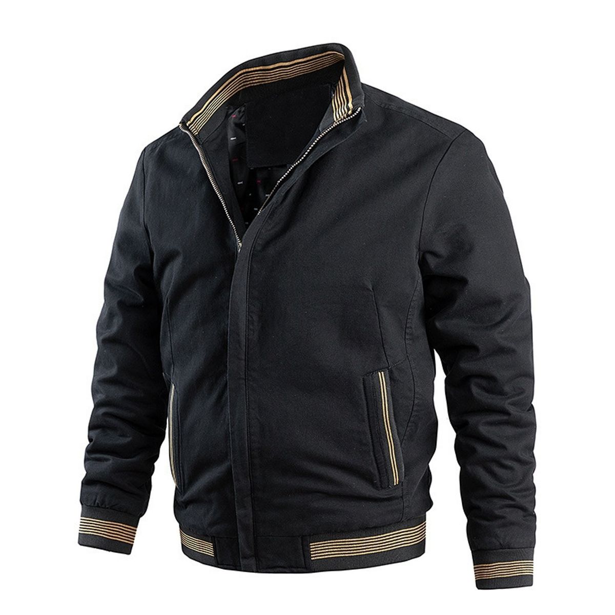TIOZONEY - Chaqueta casual de algodón para hombre