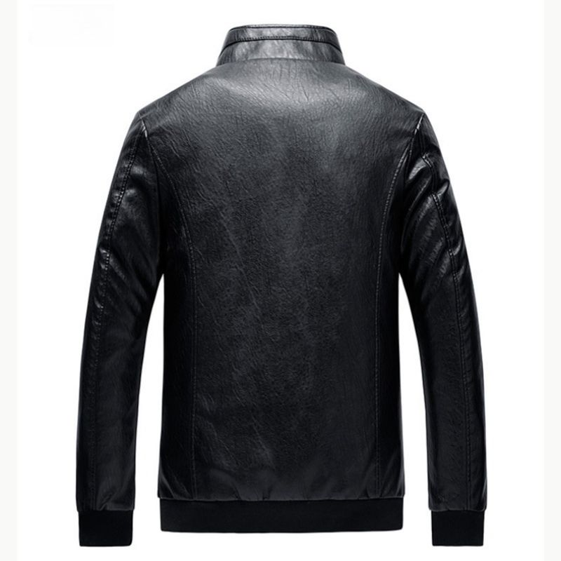 TIOZONEY - Chaqueta casual de PU para hombre