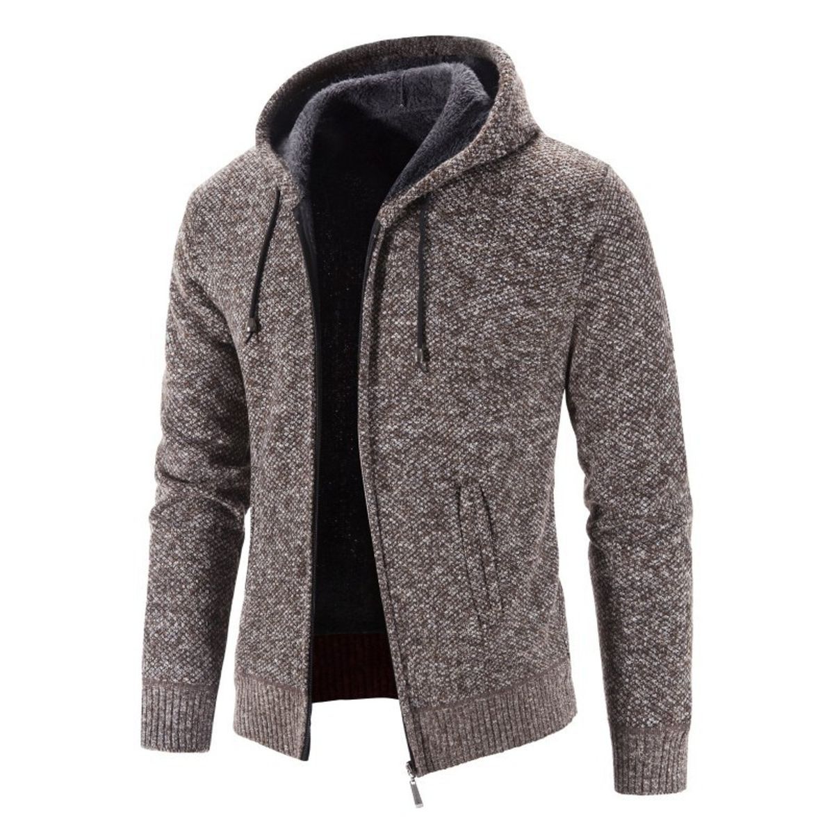 TIOZONEY - Chaqueta gruesa con capucha para hombre