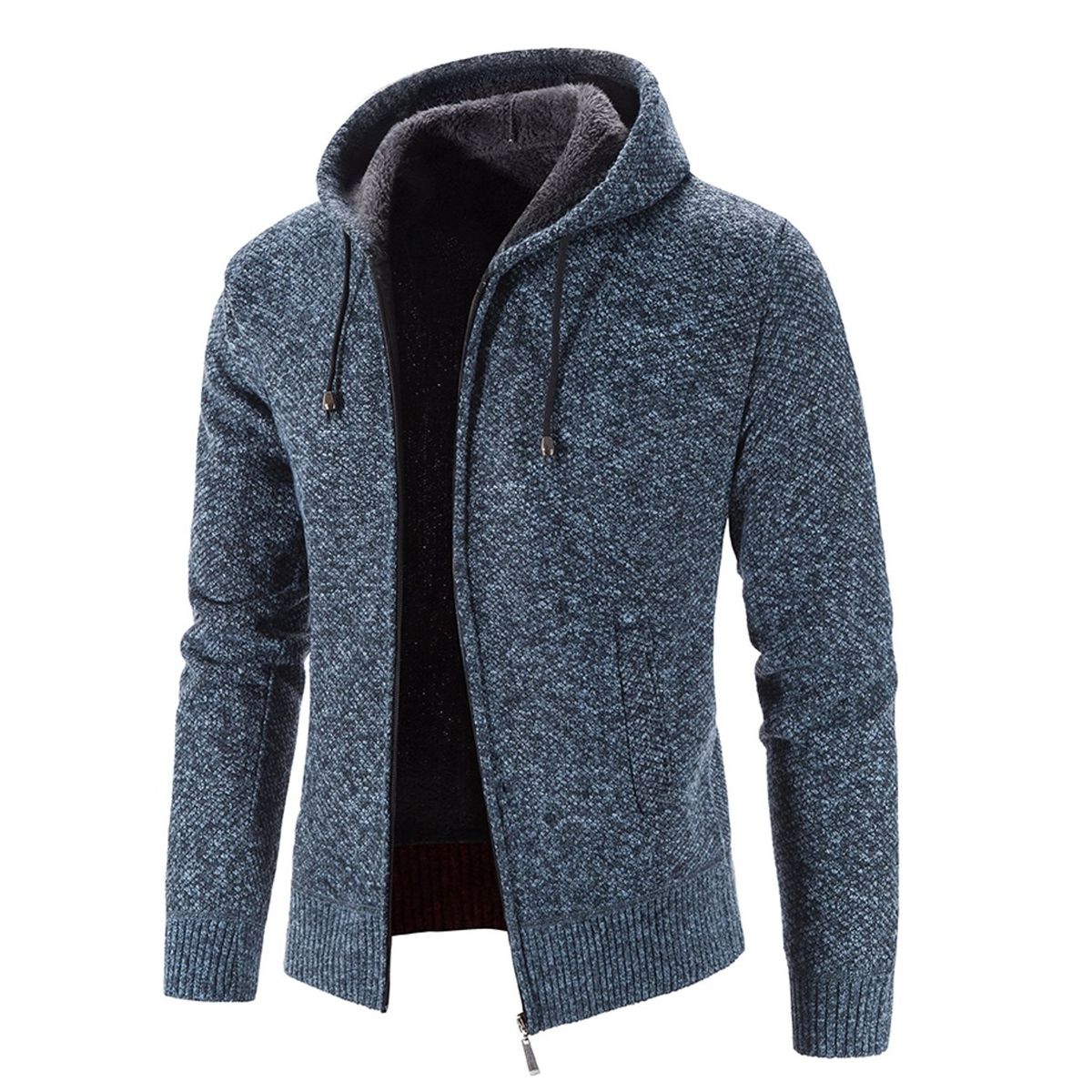 TIOZONEY - Chaqueta gruesa con capucha para hombre