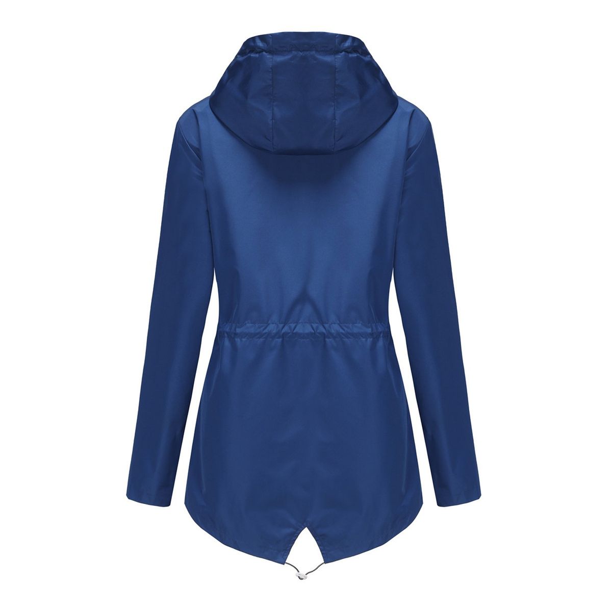 TIOZONEY - Cortavientos impermeable con gorro para mujer - Azul