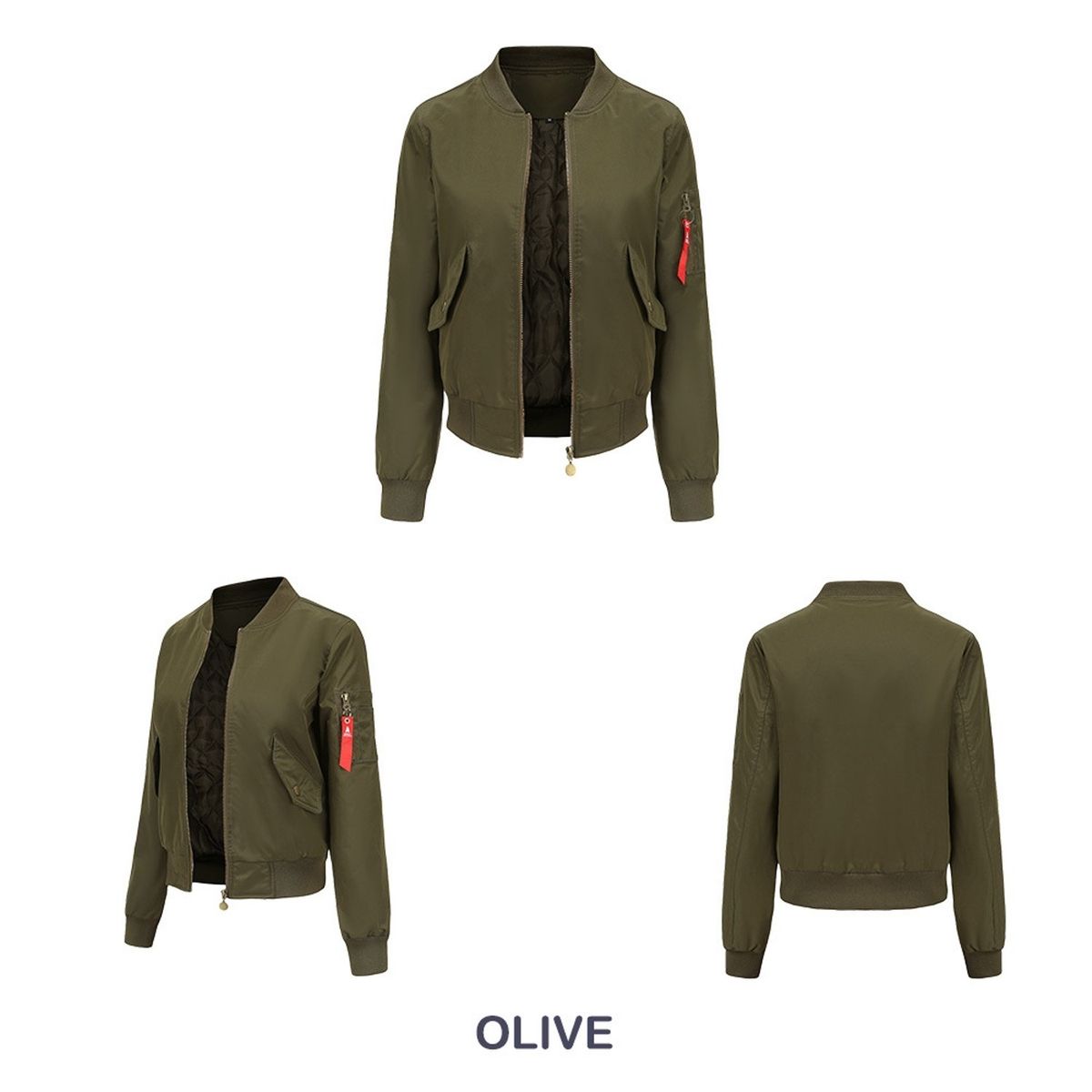 TIOZONEY - Chaqueta de mujer casual - Verde