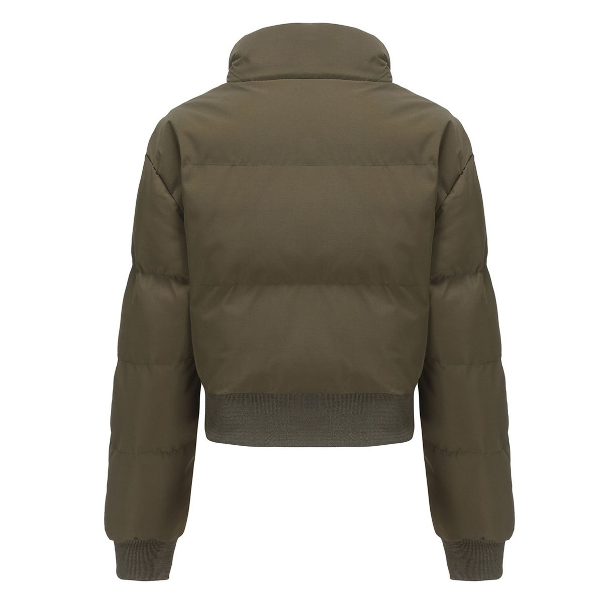 TIOZONEY - Chaqueta de cuello alto para mujer - Verde