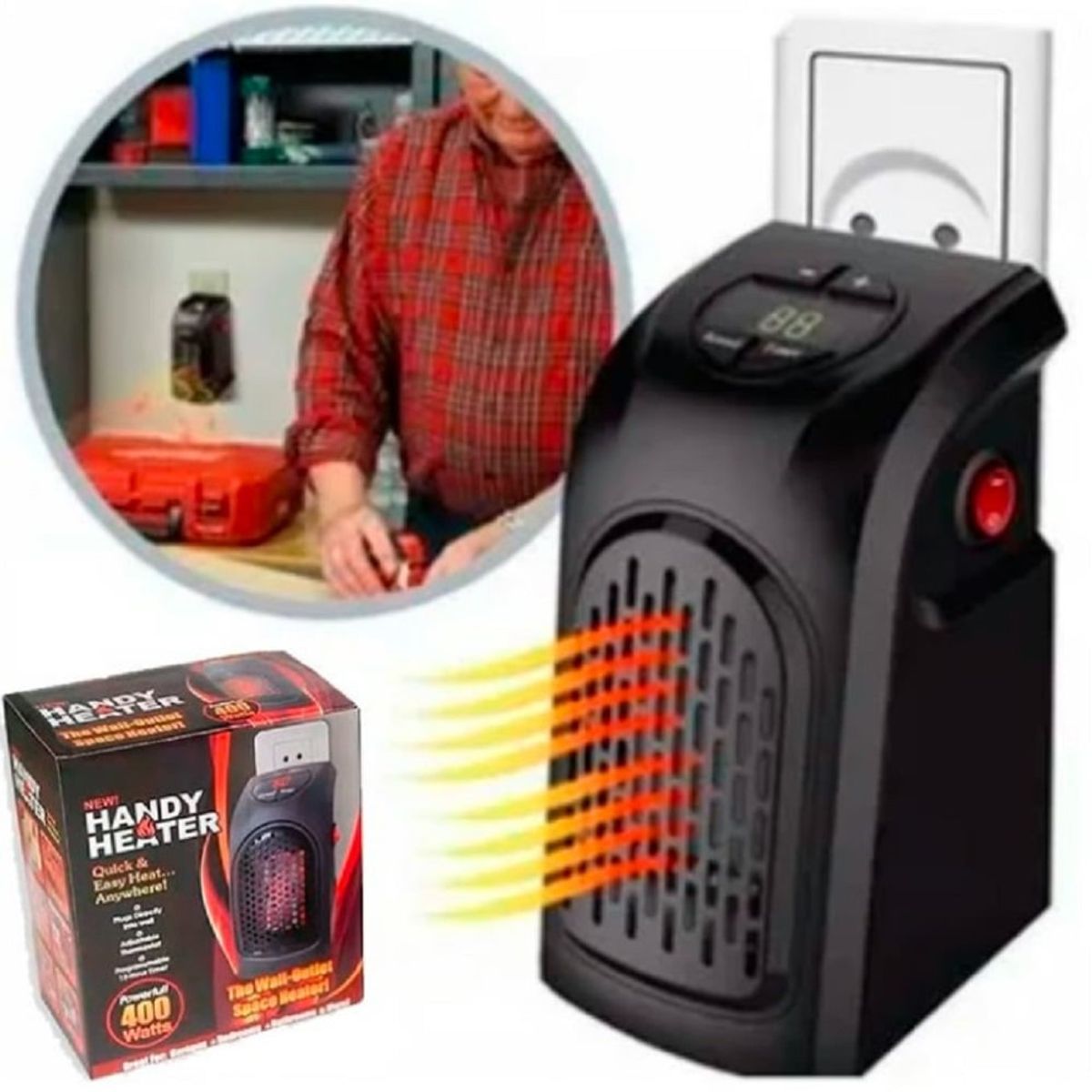 GENERICO - Calefactor Eléctrico 400W