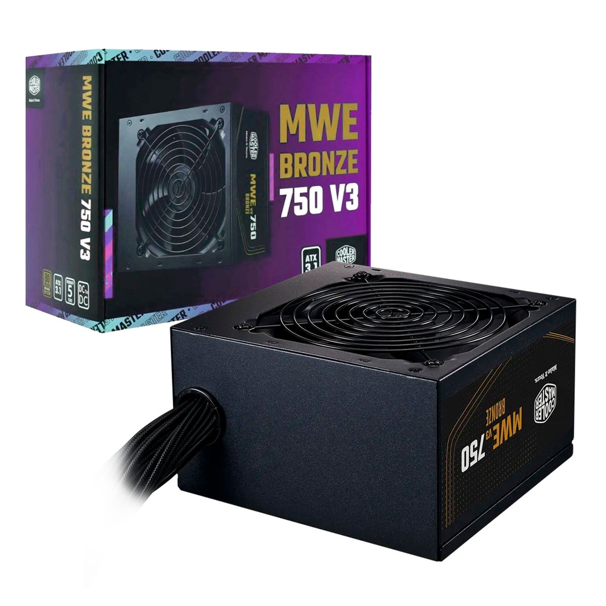 COOLER MASTER - FUENTE DE PODER COOLER MASTER 750W V3 80 PLUS BRONZE