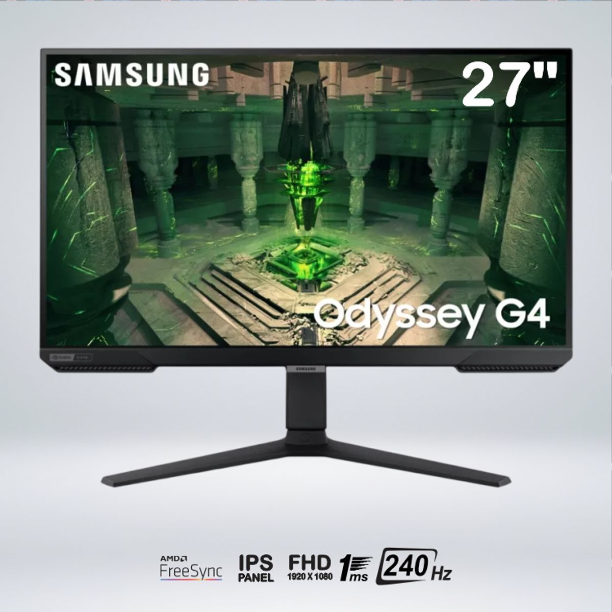 SAMSUNG - MONITOR GAMER ODYSSEY G4 FULL HD 27 " 240Hz 1MS HDR10 LS27BG402ENXGO