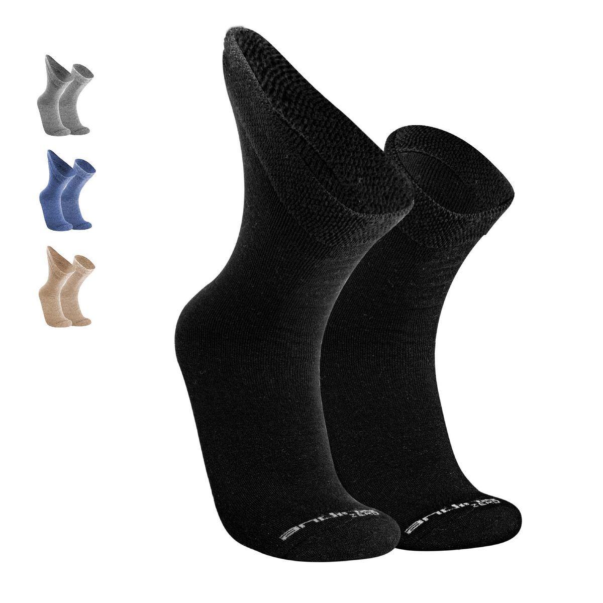 SILVERA NANOTECH - Medias terapéuticas diabéticos hombre mujer salud alpaca extra suave