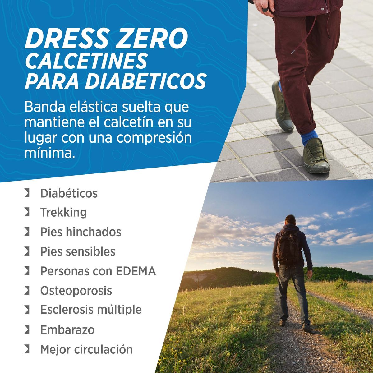 SILVERA NANOTECH - Medias terapéuticas diabéticos hombre mujer salud alpaca extra suave