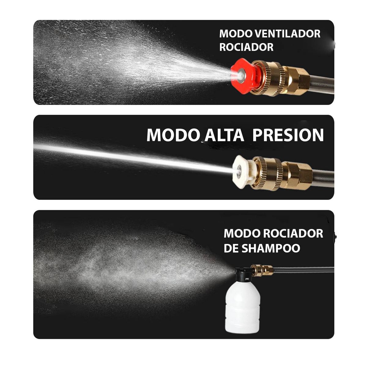 GENERICO - HIDROLAVADORA ALTA PRESION INALAMBRICA  68V DOBLE BATERIA