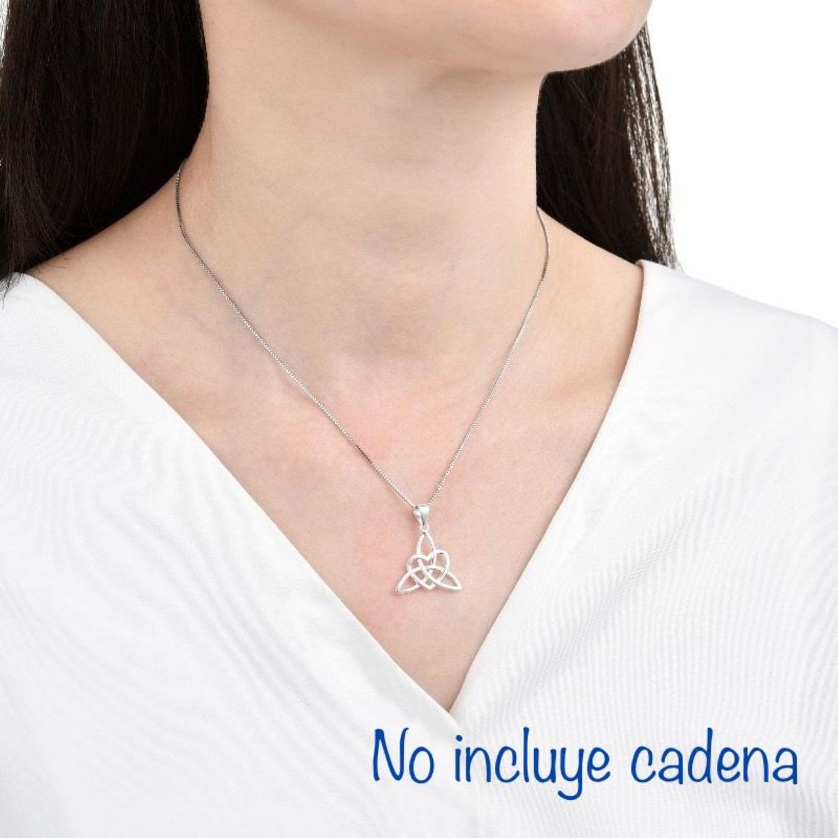 ESPIRAL ROJO - Dije Triqueta Celta - Plata