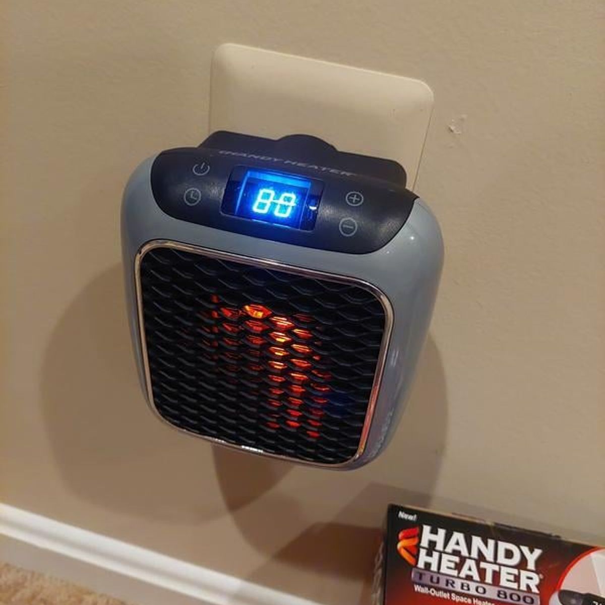 GENERICO - ESTUFA DIGITAL DE PARED  800W  CON  CONTROL PORTATIL.