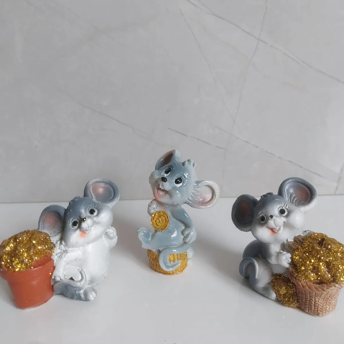 GENERICO - Adornos Kit Ratoncitos de la Suerte