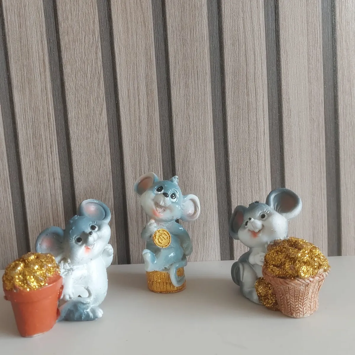 GENERICO - Adornos Kit Ratoncitos de la Suerte