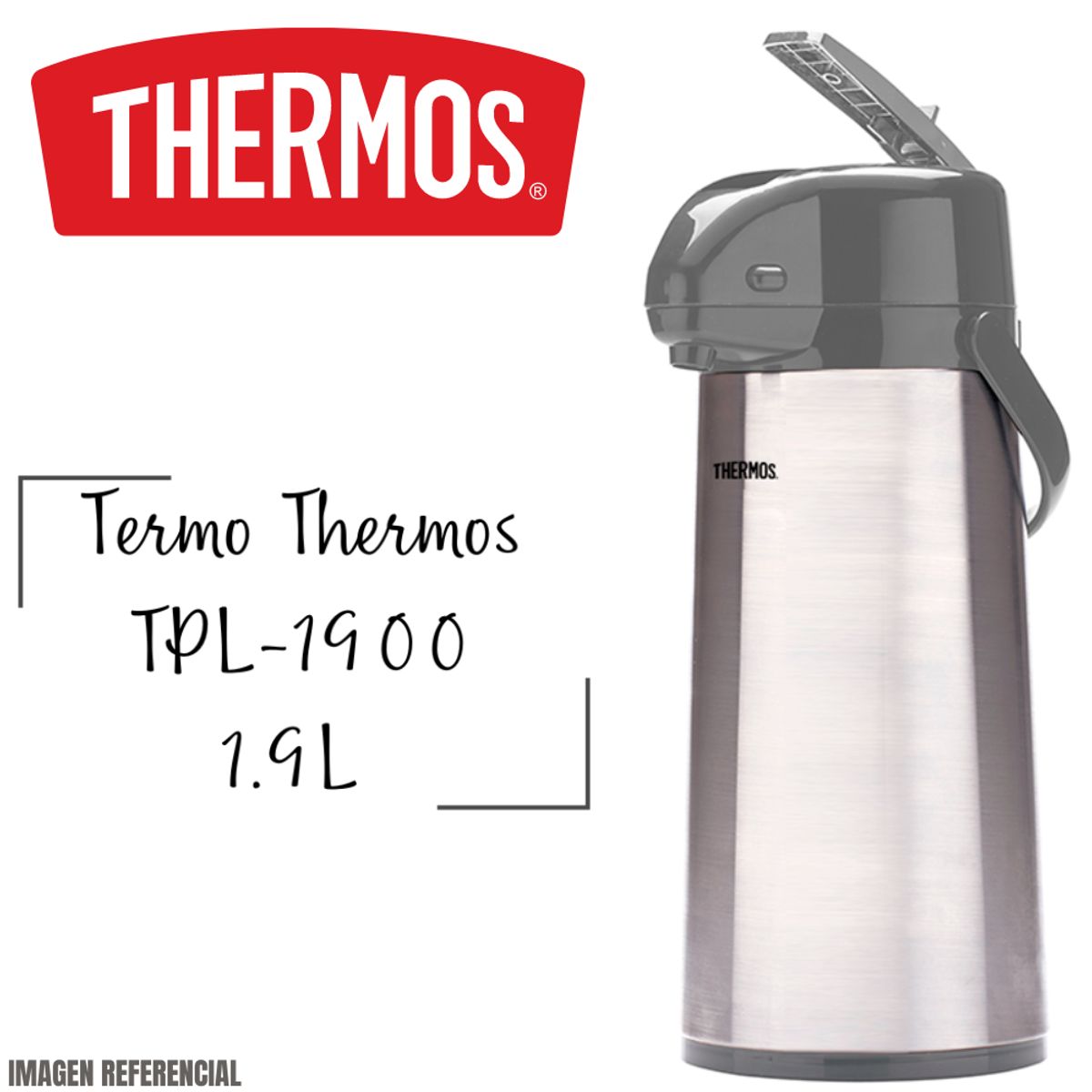 THERMOS - Termo Thermos  1.9 L Lever Action Plomo - TPL 1900