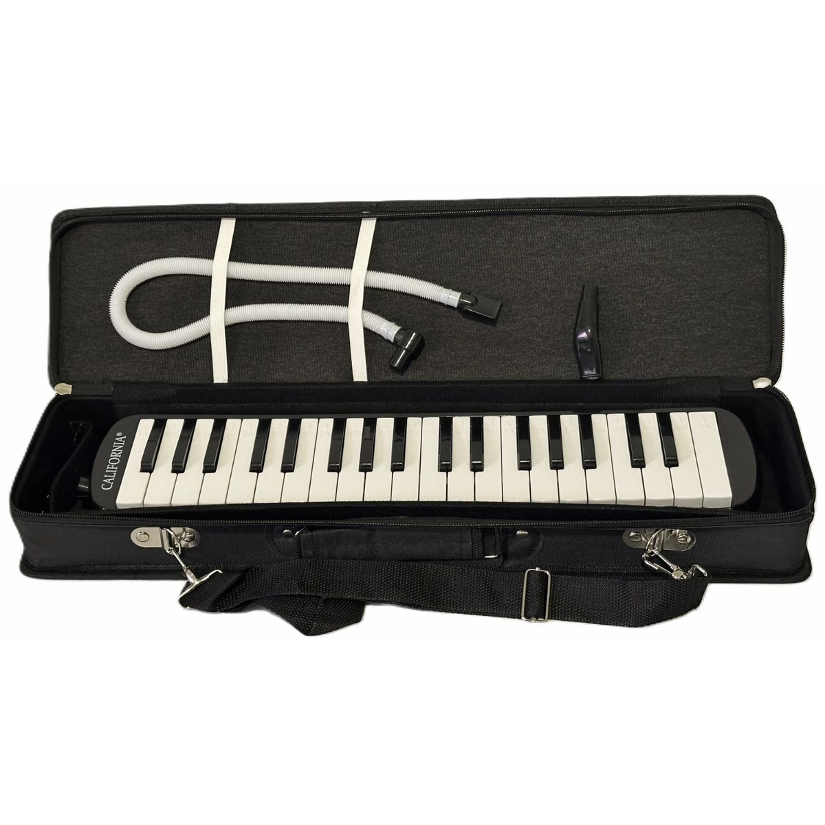 CALIFORNIA - Melódica California 37 Teclas con Estuche Rígido - Negro