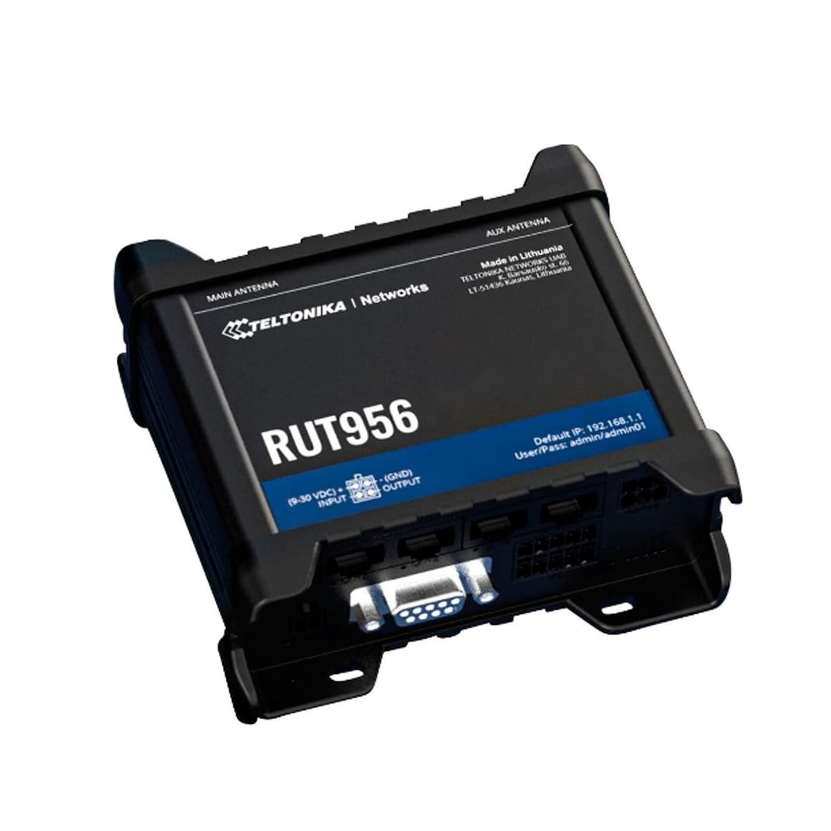 TELTONIKA - ROUTER CELLULAR TELTONIKA RUT956 4G LTE DUAL SIM, 4X RJ45 P/N: RUT956