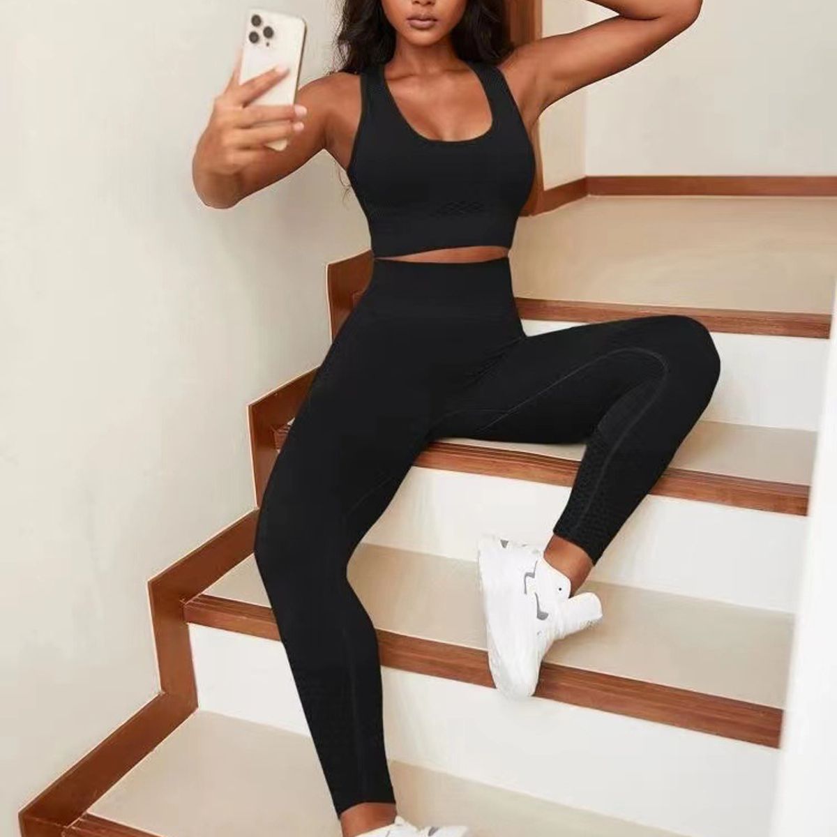 GENERICO - CONJUNTO DEPORTIVO PUSH UP LEGGIN+TOP