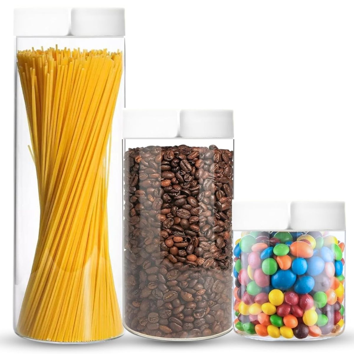 MINARI - Set de 3 Contenedores Frascos Herméticos Envases Tápers de Cocina T32