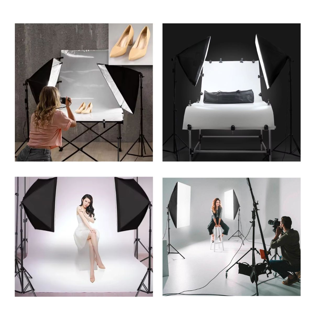 WEIFENG - KIT DE ILUMINACIÓN SOFTBOX DE 1 FOCO PARA ESTUDIO DE FOTOGRAFÍA