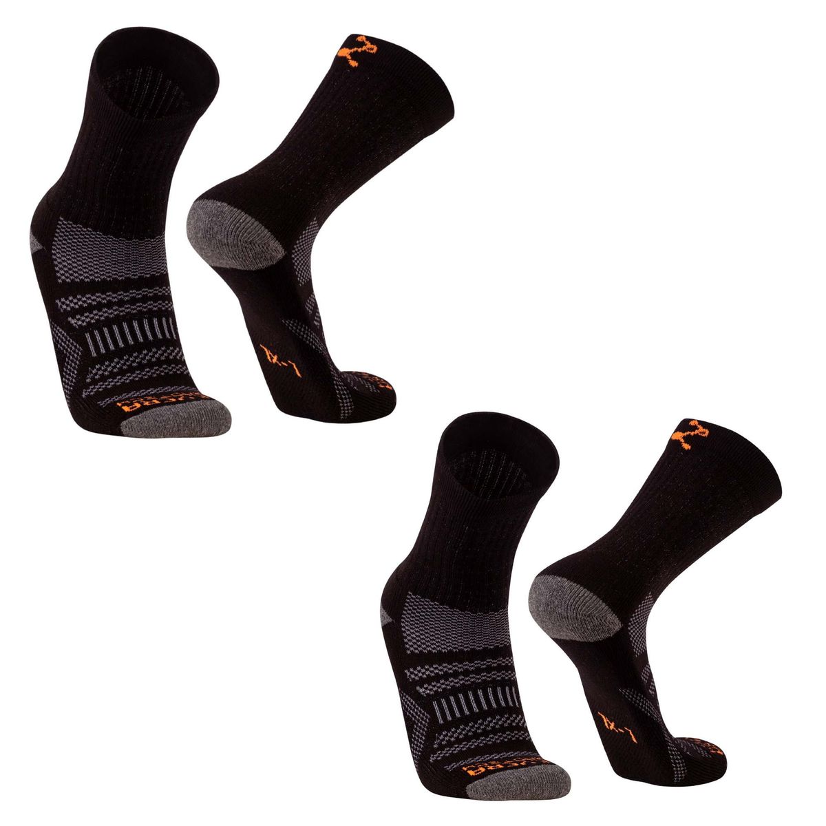 SILVERA NANOTECH - Medias trekking térmicas deportivas gimnasio yoga hombre mujer 2 pares.-