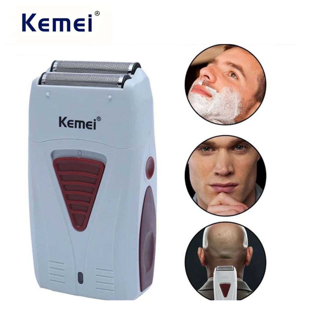 KEMEI - Máquina Rasuradora de Afeitar Profesional KEMEI 3382