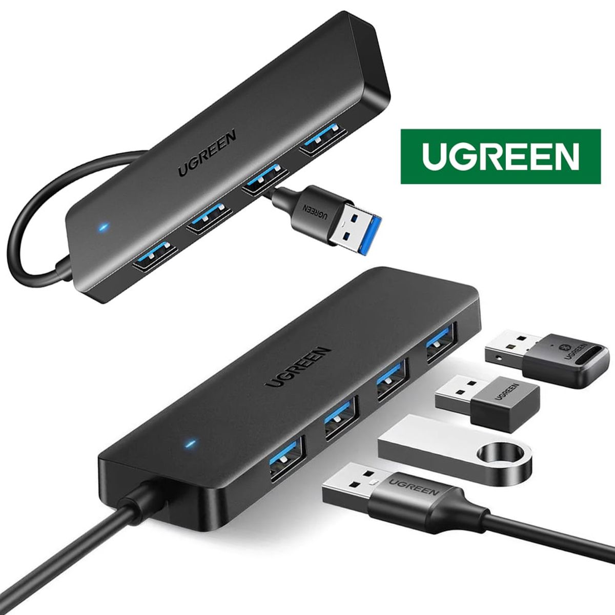 UGREEN - adaptador Hub USB 3.0 4 puertos USB 3.0 UGREEN 5Gbps